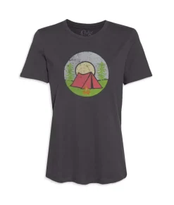 Discount Nayked Apparel Women'S Ridiculously Soft Graphic Tee | Campfire