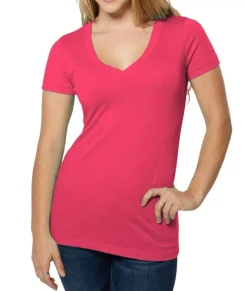 Discount Nayked Apparel Women'S Ridiculously Soft Lightweight V-Neck T-Shirt
