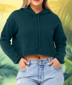 Fashion Nayked Apparel Women'S Ridiculously Soft Cropped Hoodie