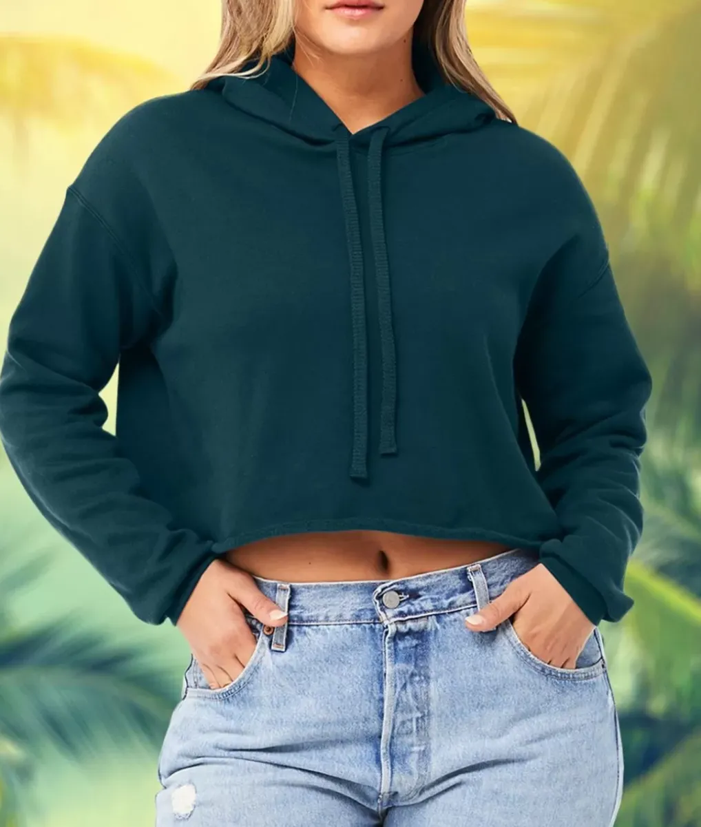 Fashion Nayked Apparel Women'S Ridiculously Soft Cropped Hoodie