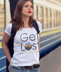 Fashion Nayked Apparel Women'S Ridiculously Soft Graphic Tee | Get Lost