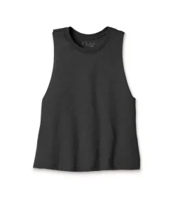 Sale Nayked Apparel Women'S Ridiculously Soft Cropped Racerback Muscle Tank
