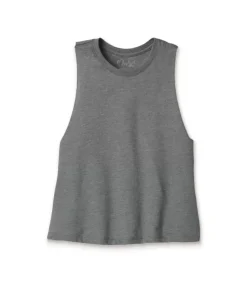 Sale Nayked Apparel Women'S Ridiculously Soft Cropped Racerback Muscle Tank