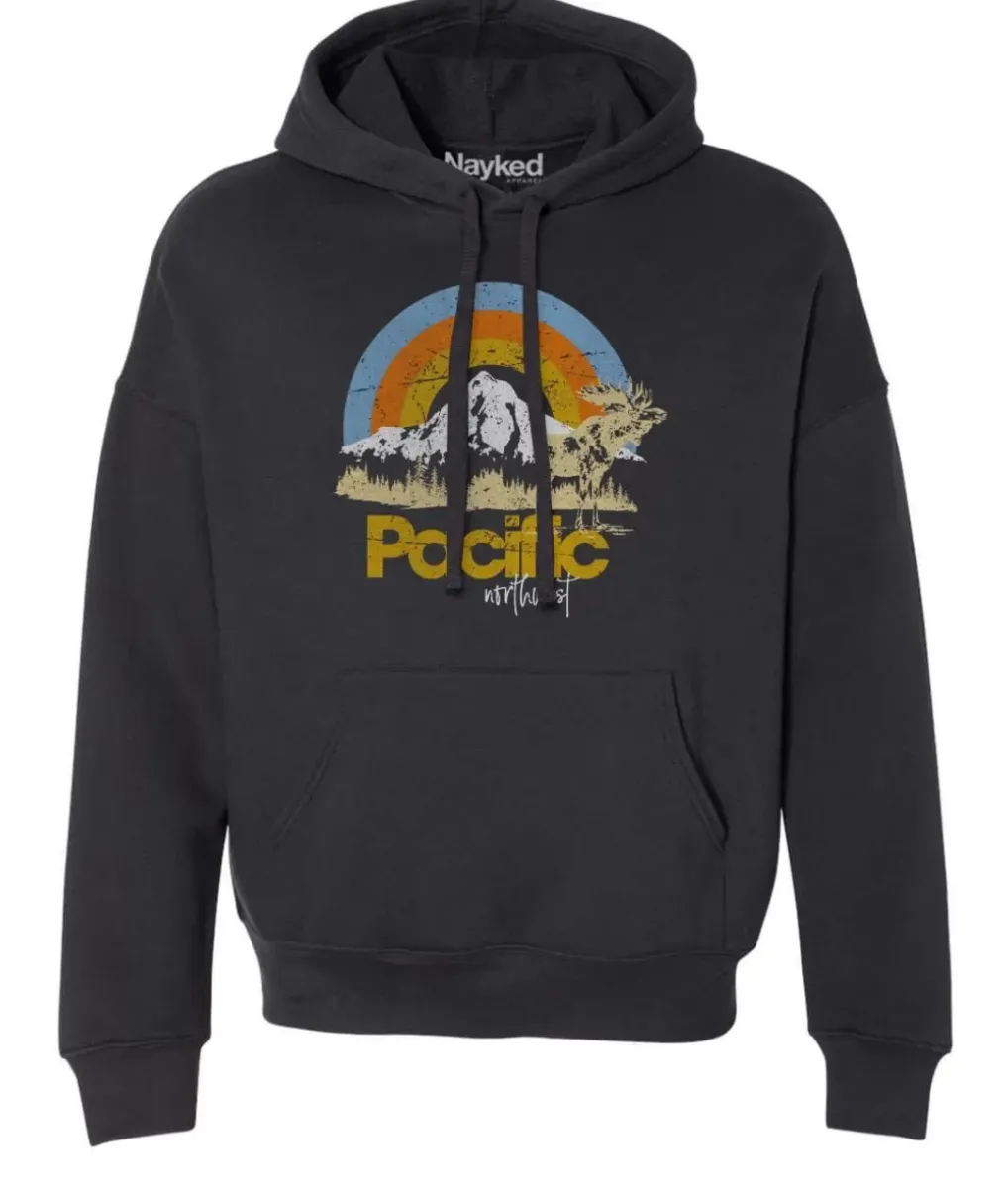 New Nayked Apparel Women'S Ridiculously Soft Graphic Oversized Pullover Sweatshirt | Pacific Northwest