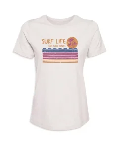Online Nayked Apparel Women'S Ridiculously Soft 100% Cotton Graphic Tee | Surf Life
