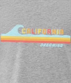 Discount Nayked Apparel Women'S Ridiculously Soft Midweight Graphic Tee | California Dreaming
