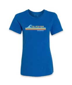 Discount Nayked Apparel Women'S Ridiculously Soft Midweight Graphic Tee | California Dreaming