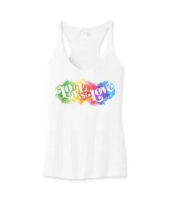 Outlet Nayked Apparel Women'S Ridiculously Soft Lightweight Graphic Racerback Tank | Love Is Love