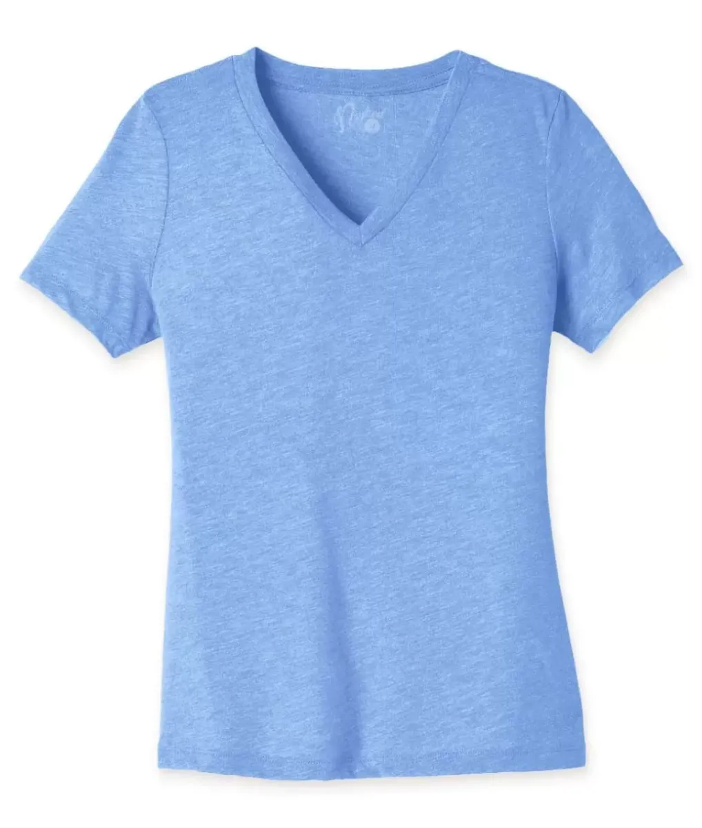 Discount Nayked Apparel Women'S Ridiculously Soft Relaxed Fit Lightweight V-Neck T-Shirt