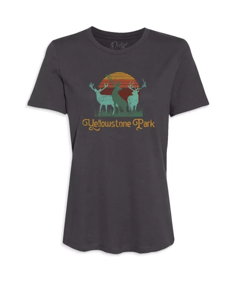 Online Nayked Apparel Women'S Ridiculously Soft Graphic Tee | Yellowstone Park