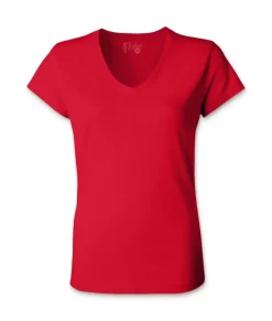 Fashion Nayked Apparel Women'S Ridiculously Soft 100% Cotton Fitted V-Neck T-Shirt