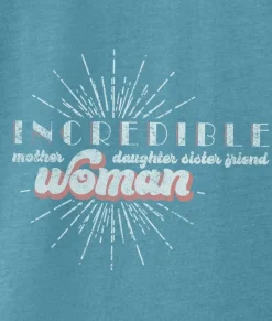 Online Nayked Apparel Women'S Ridiculously Soft Flowy Rolled Cuffs Graphic Muscle Tee | Incredible Woman