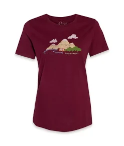 Discount Nayked Apparel Women'S Ridiculously Soft 100% Cotton Graphic Tee | Happy Camper