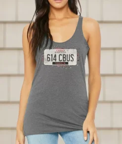 Online Nayked Apparel Women'S Ridiculously Soft Lightweight Racerback Graphic Tank | 614 Cbus