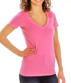 Clearance Nayked Apparel Women'S Ridiculously Soft Midweight V-Neck T-Shirt