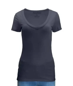 Clearance Nayked Apparel Women'S Ridiculously Soft Midweight V-Neck T-Shirt
