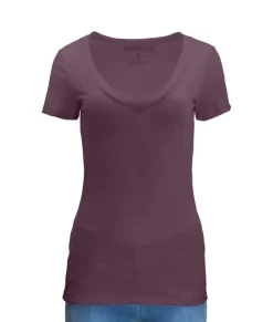 Clearance Nayked Apparel Women'S Ridiculously Soft Midweight V-Neck T-Shirt