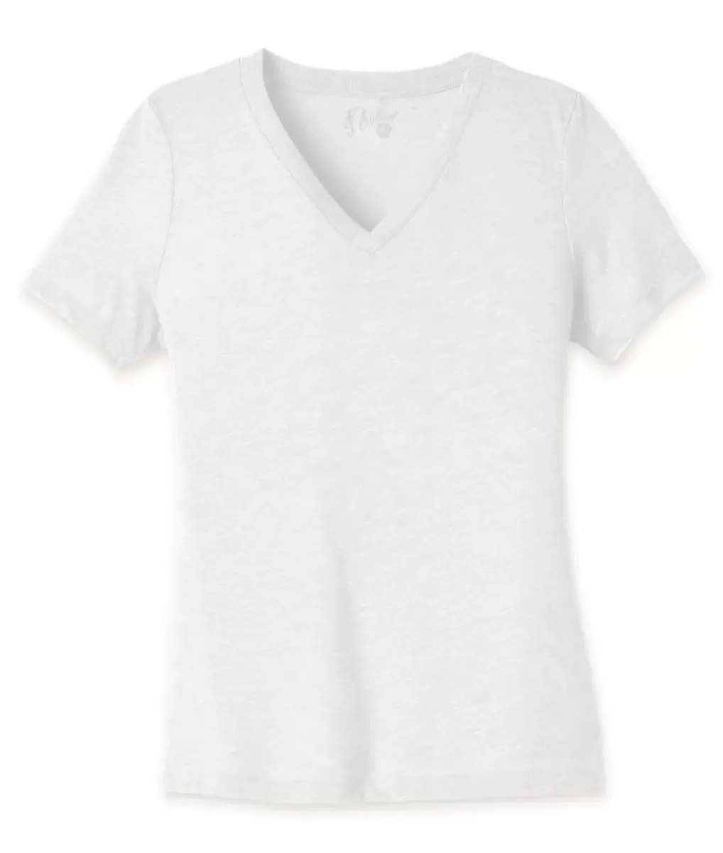 Hot Nayked Apparel Women'S Ridiculously Soft Relaxed Fit Lightweight V-Neck T-Shirt