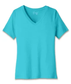 Clearance Nayked Apparel Women'S Ridiculously Soft Relaxed Fit 100% Cotton V-Neck T-Shirt