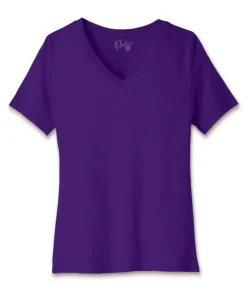 Clearance Nayked Apparel Women'S Ridiculously Soft Relaxed Fit 100% Cotton V-Neck T-Shirt