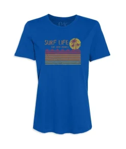 Fashion Nayked Apparel Women'S Ridiculously Soft 100% Cotton Graphic Tee | Surf Life