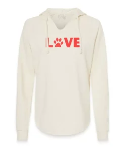 Sale Nayked Apparel Women'S Ridiculously Soft Wave Wash Valentine'S Day Graphic Hoodie | Love My Pet