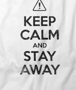 Sale Nayked Apparel Women'S Ridiculously Soft 100% Cotton Graphic Tee | Keep Calm And Stay Away