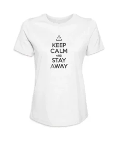 Sale Nayked Apparel Women'S Ridiculously Soft 100% Cotton Graphic Tee | Keep Calm And Stay Away
