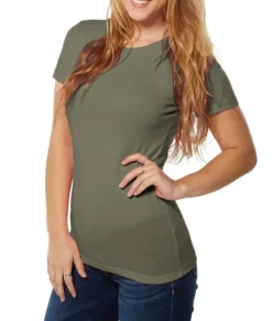 Best Nayked Apparel Women'S Ridiculously Soft Lightweight Crew Neck T-Shirt