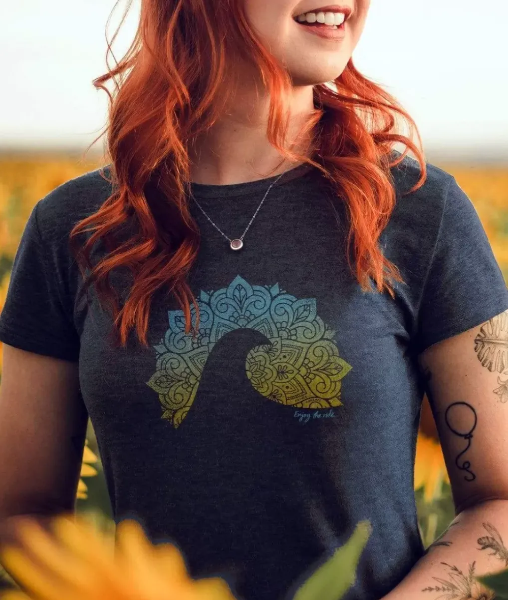 Outlet Nayked Apparel Women'S Ridiculously Soft Midweight Graphic Tee | Enjoy The Ride