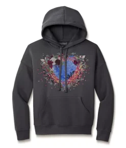 New Nayked Apparel Women'S Ridiculously Soft Oversized Graphic Fleece Hoodie | Heart Art