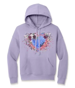 New Nayked Apparel Women'S Ridiculously Soft Oversized Graphic Fleece Hoodie | Heart Art
