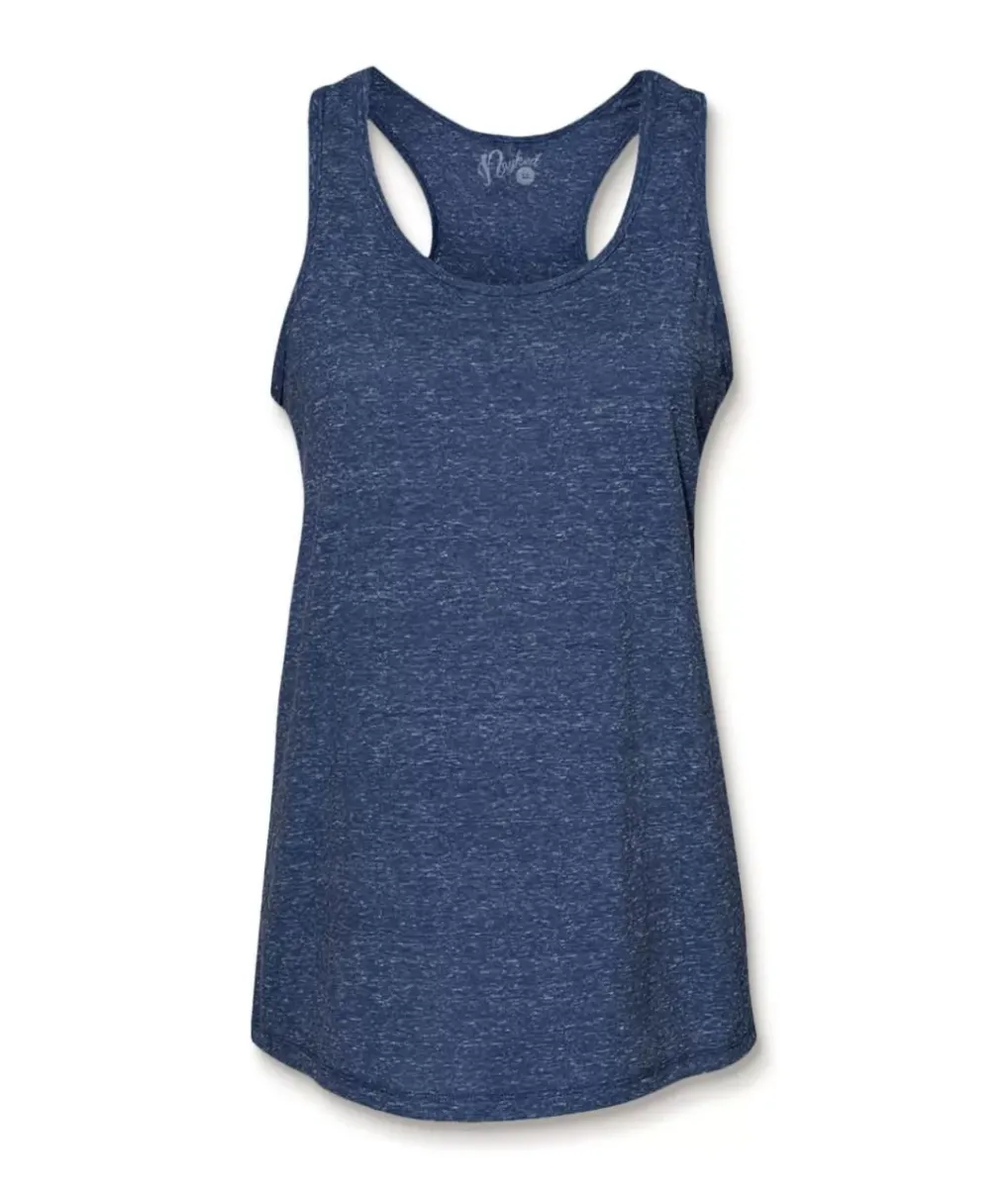 New Nayked Apparel Women'S Ridiculously Soft Snow Heather Racerback Tank Top
