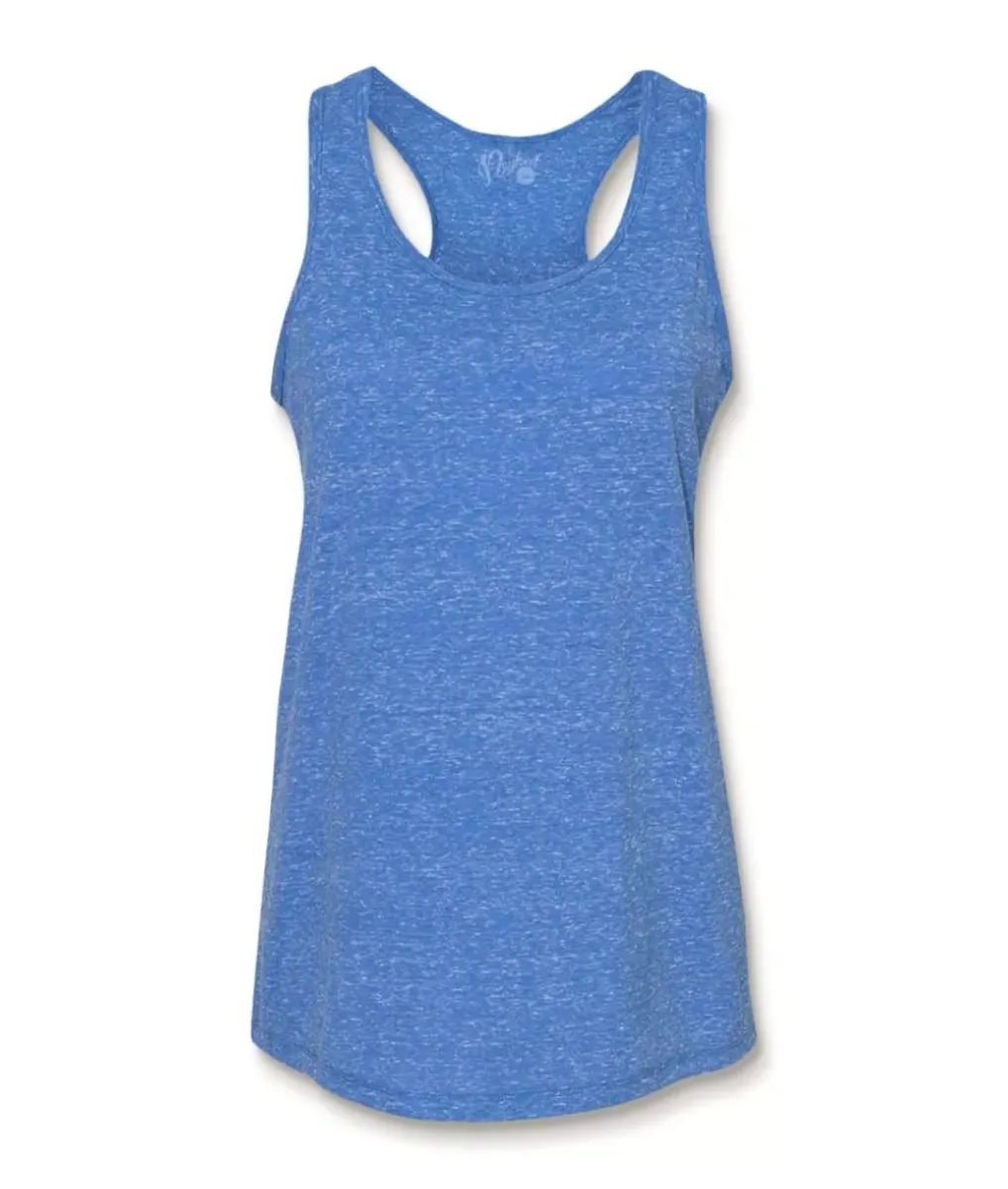 New Nayked Apparel Women'S Ridiculously Soft Snow Heather Racerback Tank Top