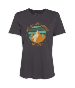 Sale Nayked Apparel Women'S Ridiculously Soft Graphic Tee | Not All Who Wander Are Lost