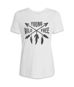 Discount Nayked Apparel Women'S Ridiculously Soft Lightweight Graphic Tee | Young Wild Free
