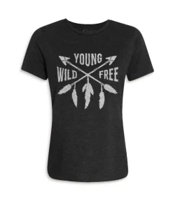 Discount Nayked Apparel Women'S Ridiculously Soft Lightweight Graphic Tee | Young Wild Free