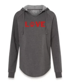 Outlet Nayked Apparel Women'S Ridiculously Soft Wave Wash Valentine'S Day Graphic Hoodie | Love My Pet