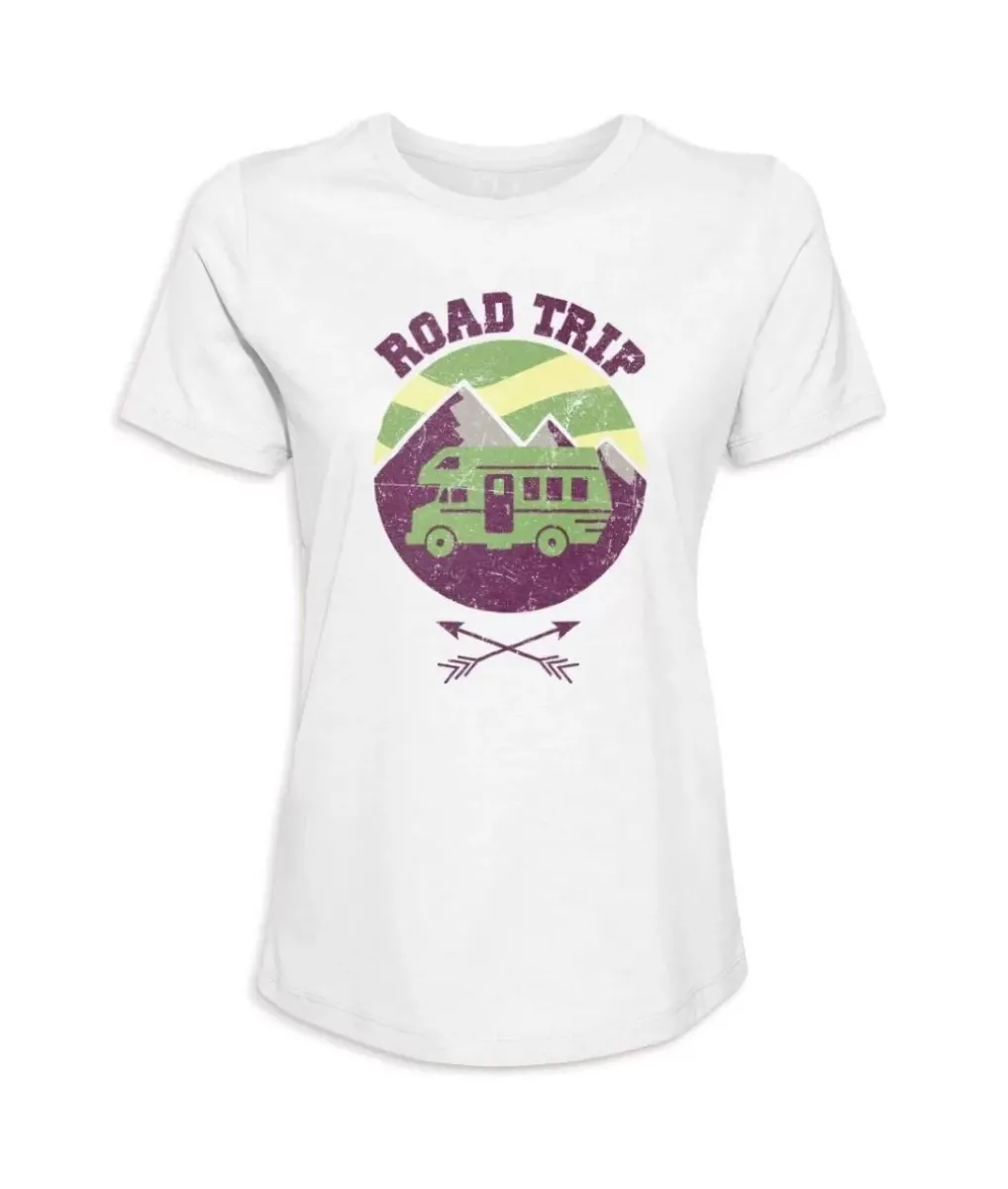 New Nayked Apparel Women'S Ridiculously Soft Graphic Tee | Road Trip