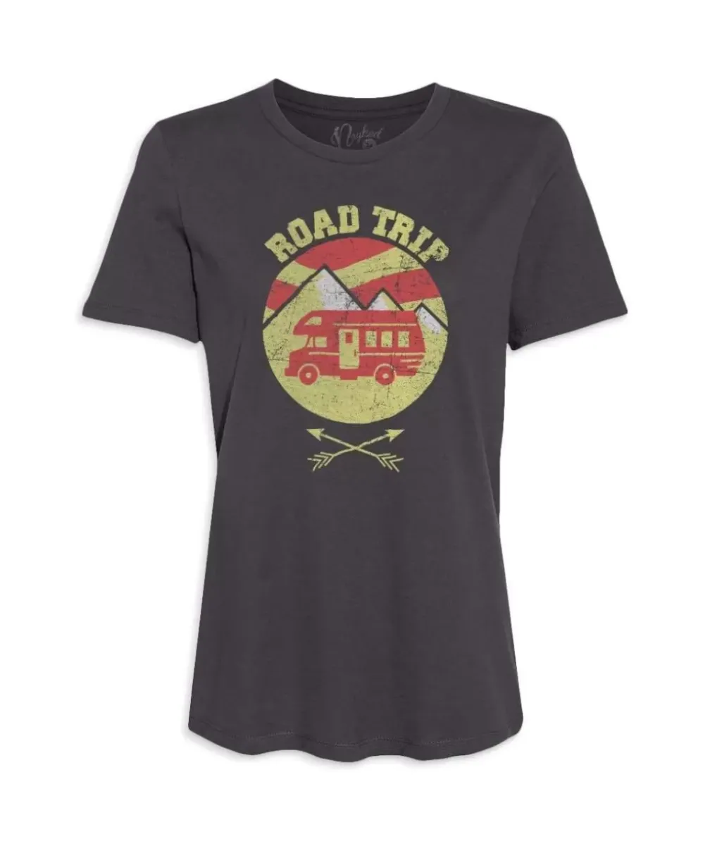 New Nayked Apparel Women'S Ridiculously Soft Graphic Tee | Road Trip