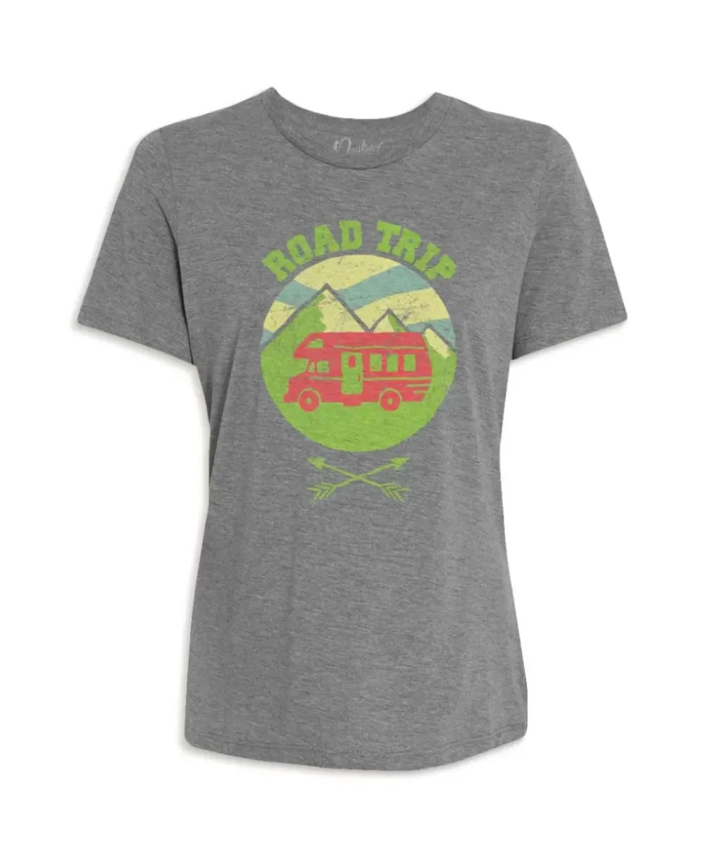 New Nayked Apparel Women'S Ridiculously Soft Graphic Tee | Road Trip