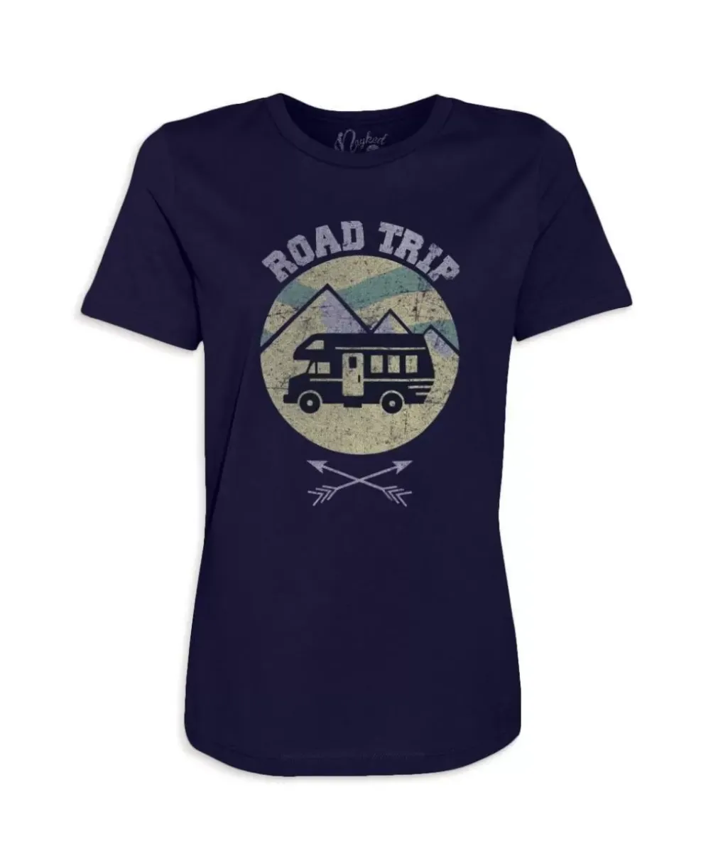 New Nayked Apparel Women'S Ridiculously Soft Graphic Tee | Road Trip