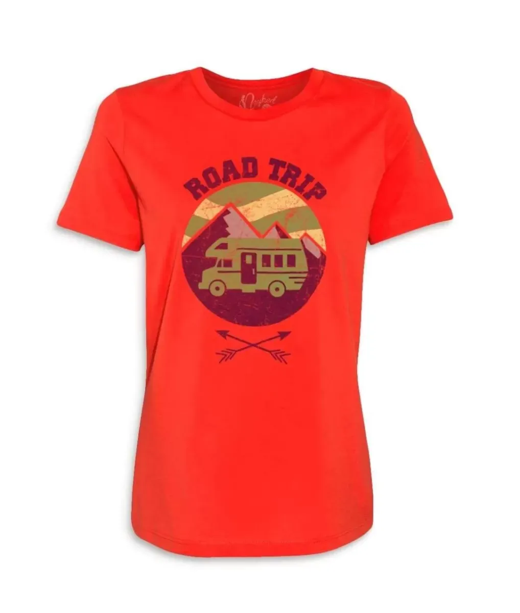 New Nayked Apparel Women'S Ridiculously Soft Graphic Tee | Road Trip