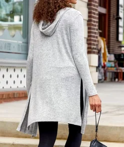 Outlet Nayked Apparel Women'S Ridiculously Soft Cuddle Fleece Lounge Cardigan Oxford