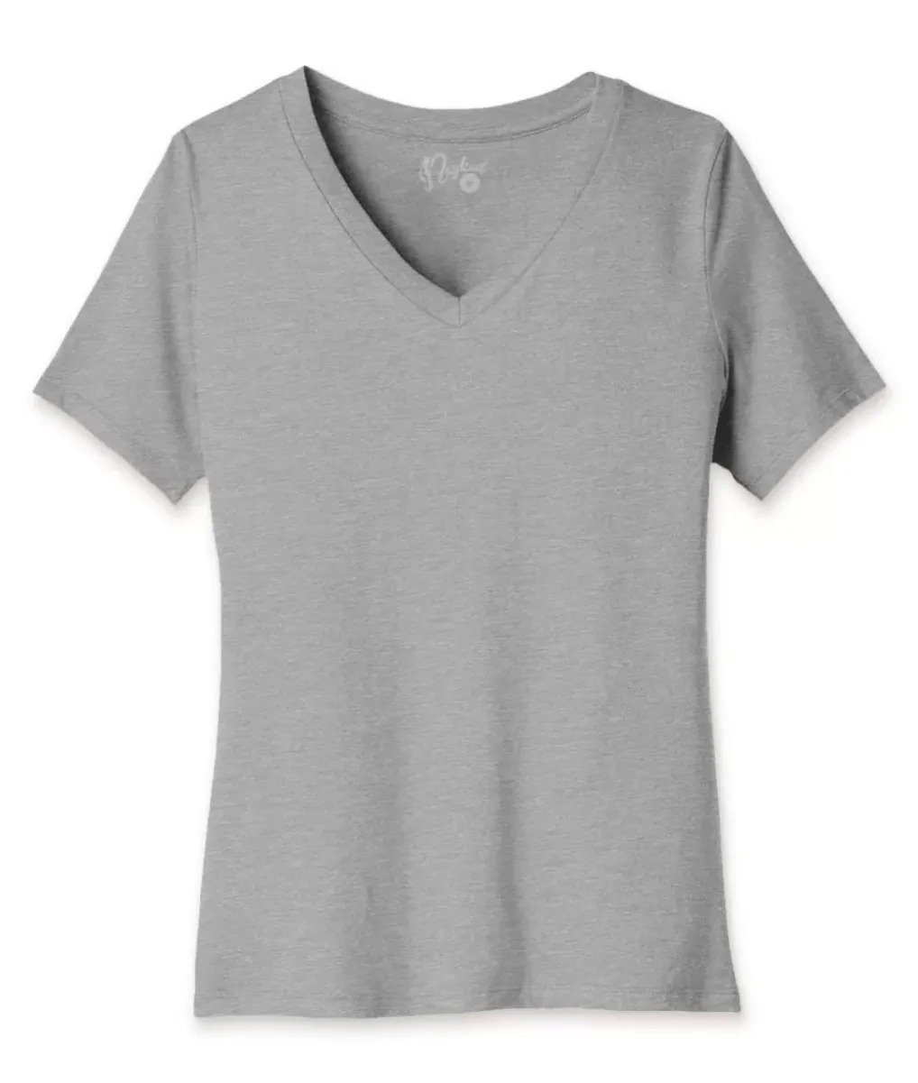 Discount Nayked Apparel Women'S Ridiculously Soft Relaxed Fit V-Neck T-Shirt