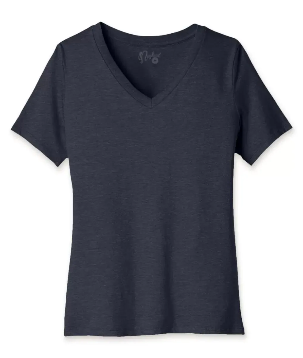 Discount Nayked Apparel Women'S Ridiculously Soft Relaxed Fit V-Neck T-Shirt
