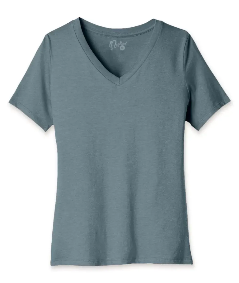 Discount Nayked Apparel Women'S Ridiculously Soft Relaxed Fit V-Neck T-Shirt