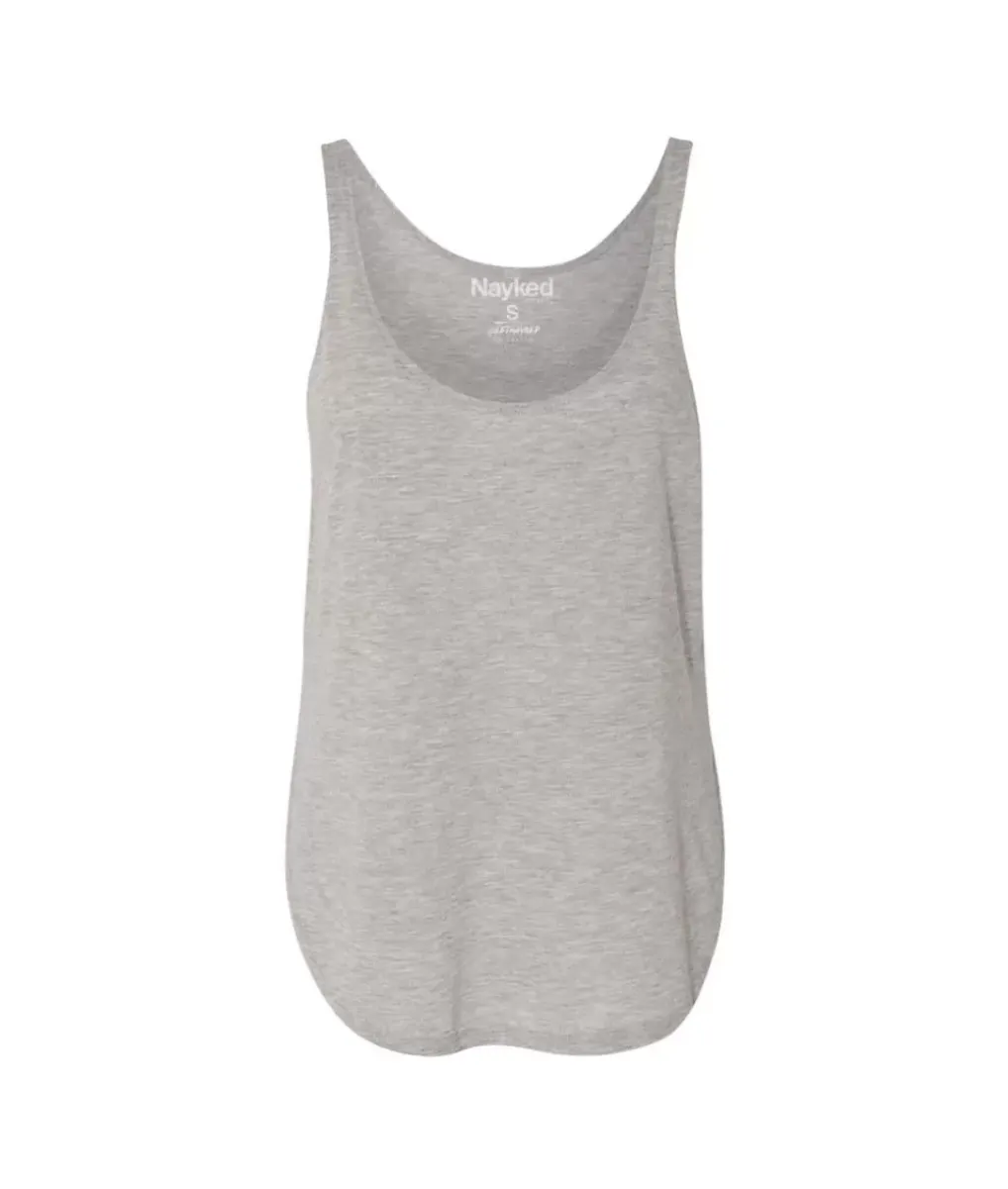 New Nayked Apparel Women'S Ridiculously Soft Lightweight Flowy Tank Top With Side Slits