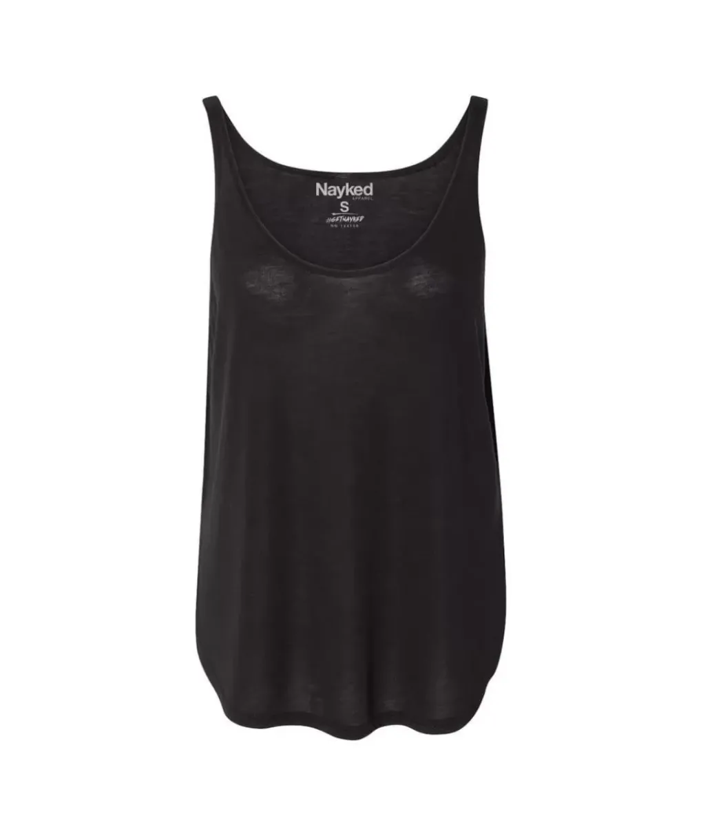 New Nayked Apparel Women'S Ridiculously Soft Lightweight Flowy Tank Top With Side Slits