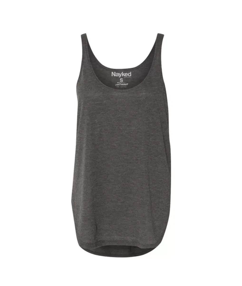 New Nayked Apparel Women'S Ridiculously Soft Lightweight Flowy Tank Top With Side Slits